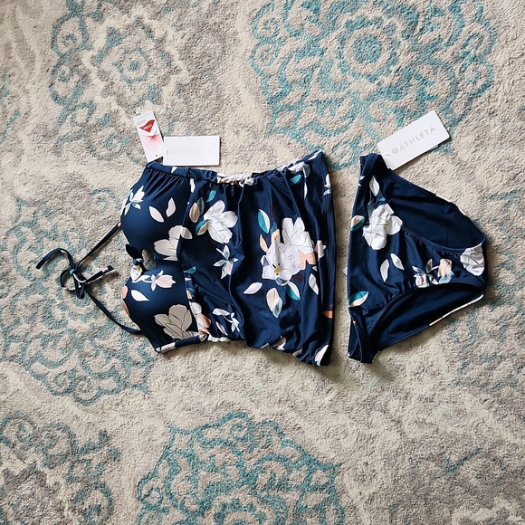 Athleta Other - ATHLETA LYCRA WOMANS 2PC AQUALUXE FLORAL SWIMSUIT